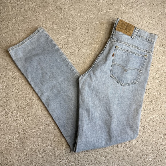Vintage 80s Levi's Orange Tab 40509-0211 Straight Leg Jeans 34x36 (Fits 32x34) - Picture 1 of 7